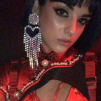 Heart-Shaped Diamond Long Tassel Earrings