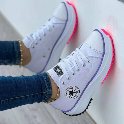 👟 Sneakers de Lona 'Estampado con Carácter' | Casual y Flat