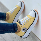 👟 Sneakers de Lona 'Estampado con Carácter' | Casual y Flat