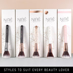 Niré Beauty Set De Brochas De Maquillaje Profesional De 15 Piezas : Brochas Y Pinceles De Maquillaje, Estuche, Esponja, Limpiador, Guía, Caja De Regalo