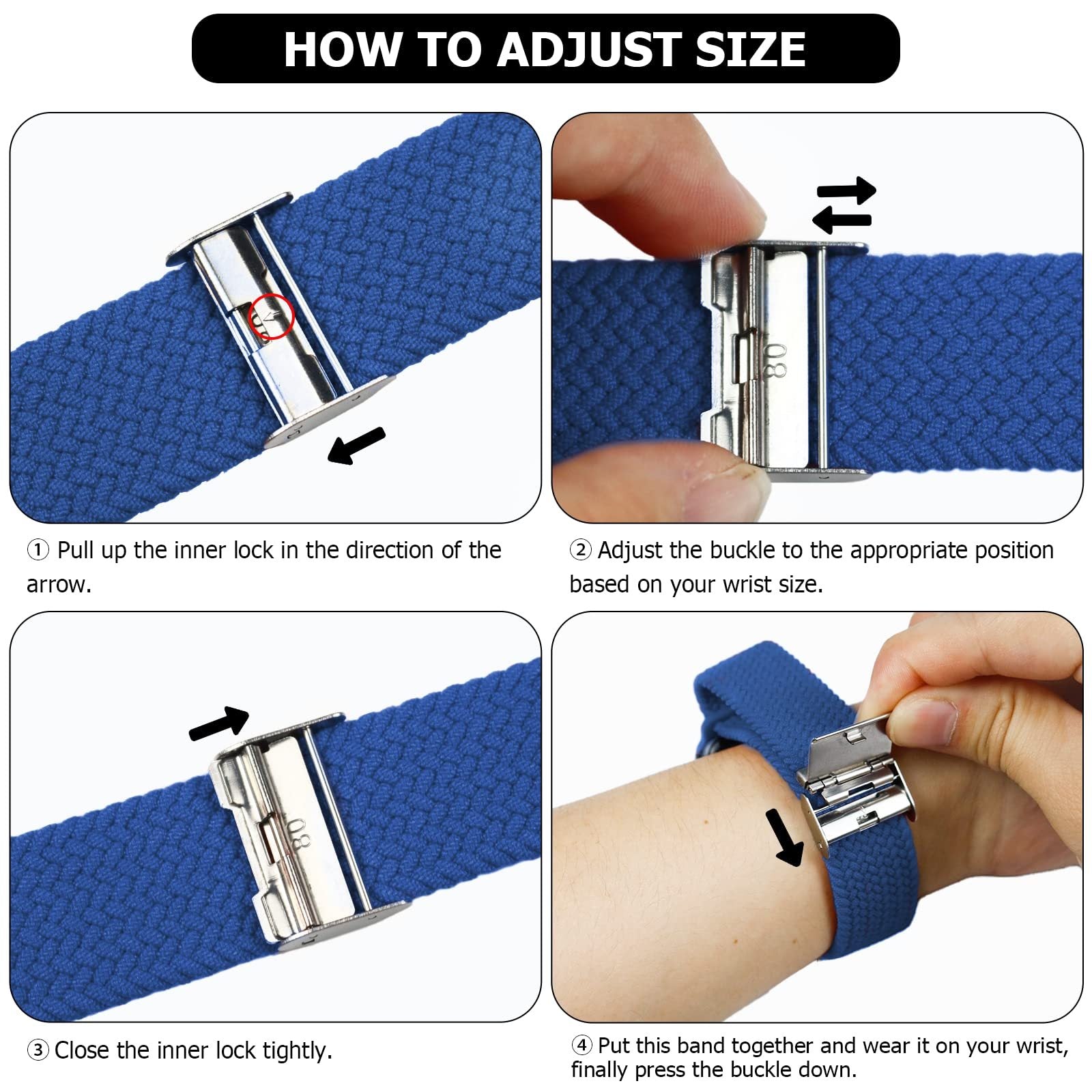 ⌚ Correa Trenzada 'Comodidad Imparable' | Apple Watch Series 1-9 & SE