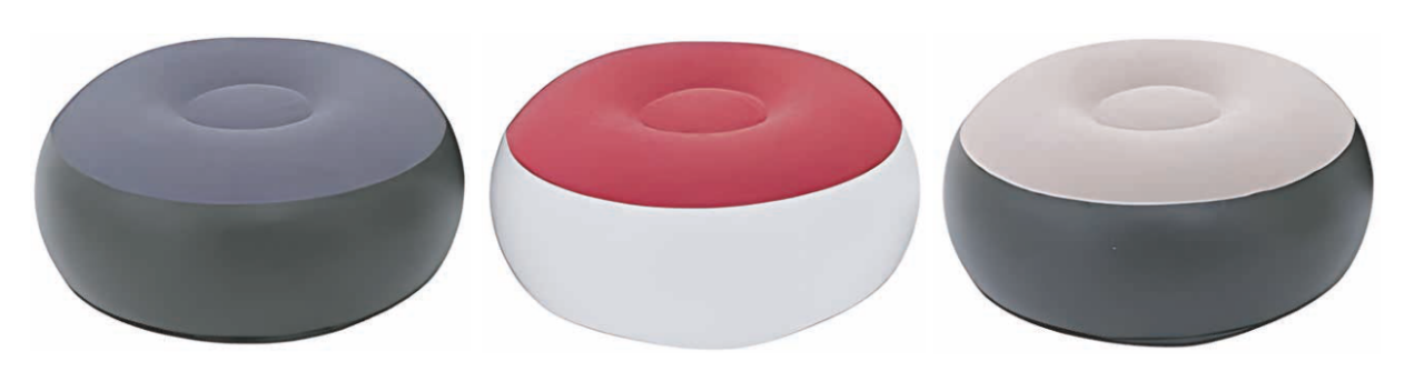 Sillón hinchable con reposapiés