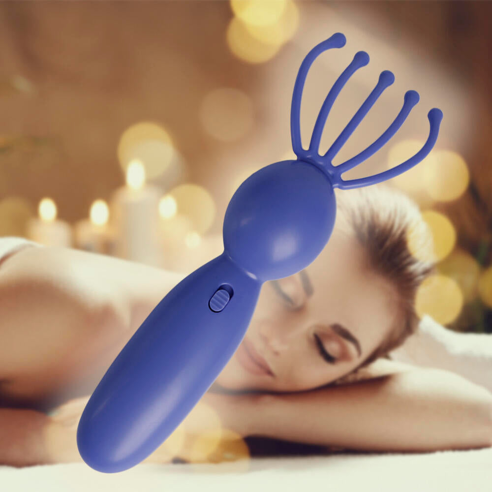 Masajeador capilar Rastrillo Eléctrico Con Vibración Para Cabeza, Cuero Cabelludo Y Cuerpo