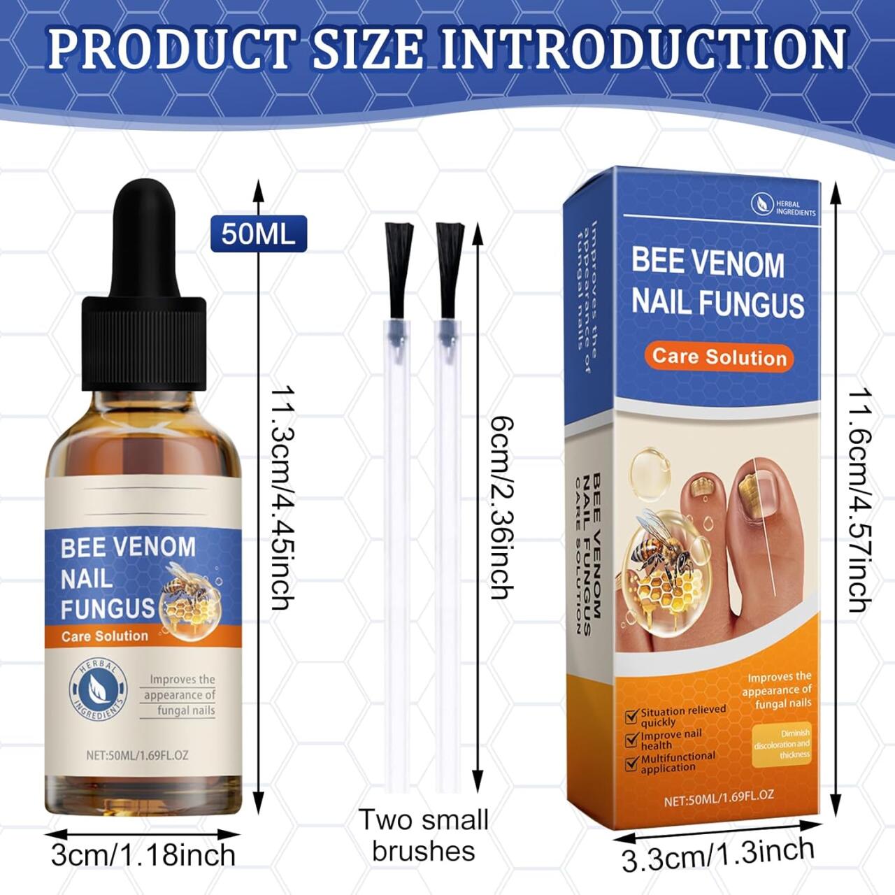 Sérum para Uñas con Veneno de Abeja 50ml – Tratamiento Antihongos y Cuidado Intensivo