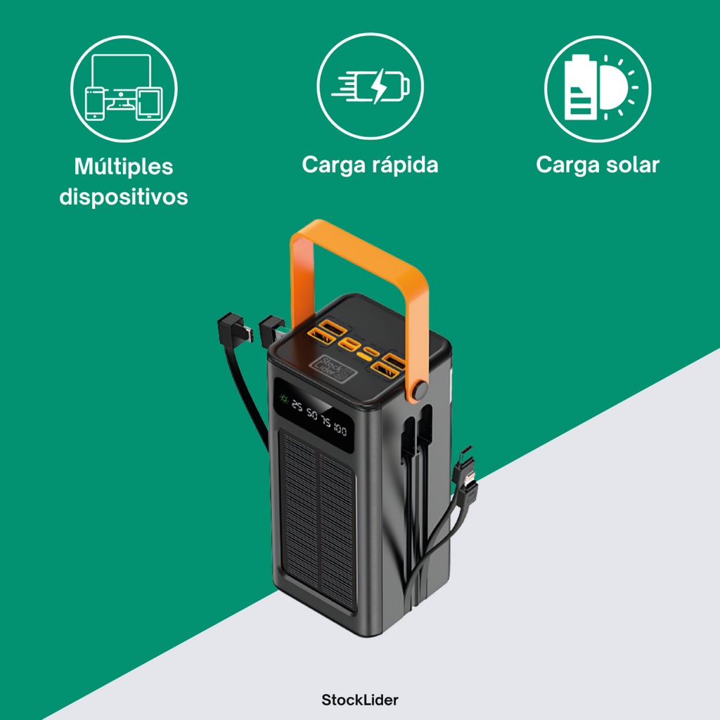 Powerbank con carga solar
