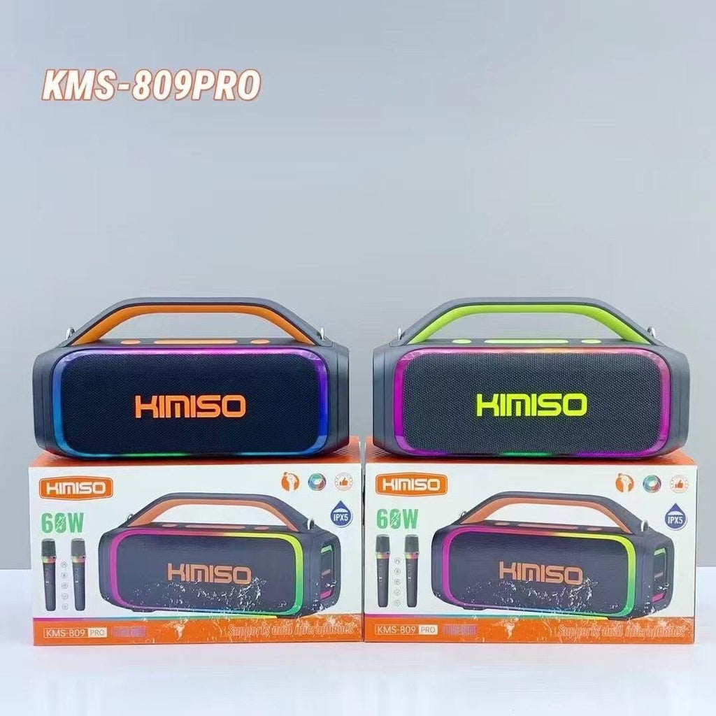 Altavoz Bluetooth 60W con 2 Micrófonos Integrados – Potencia y Diversión en Cada Fiesta