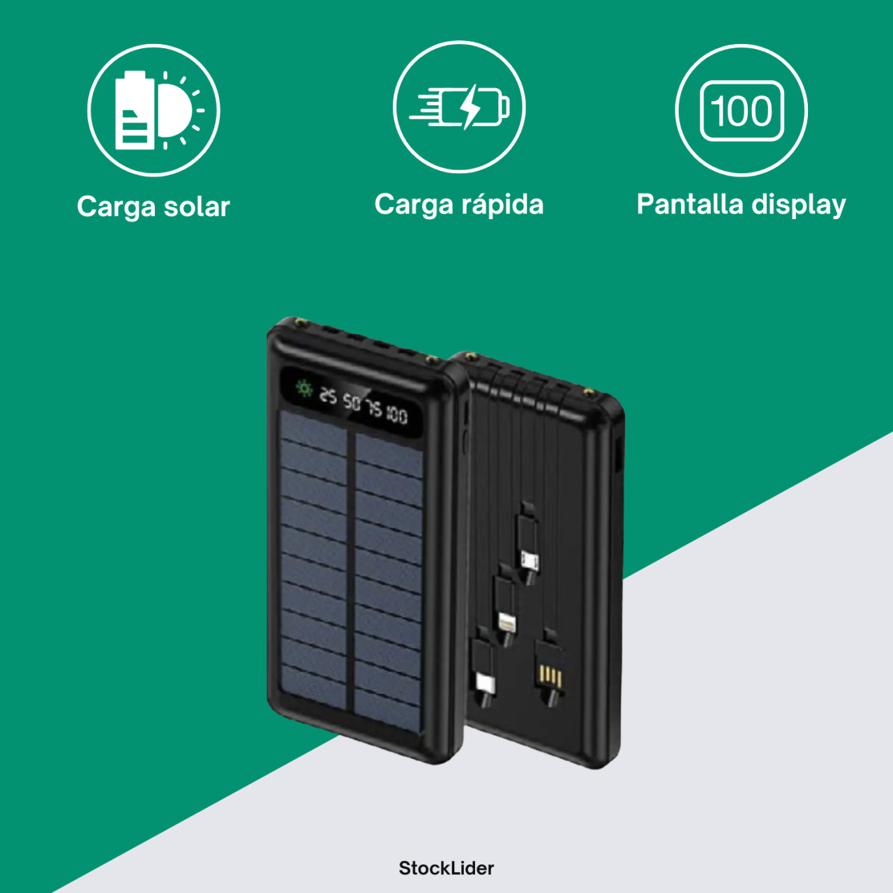 Powerbank con carga solar