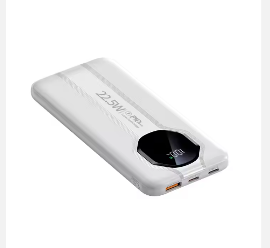 Power Bank 10000 mAh PD 22,5W con Cables Integrados – Potencia Total en la Palma de tu Mano