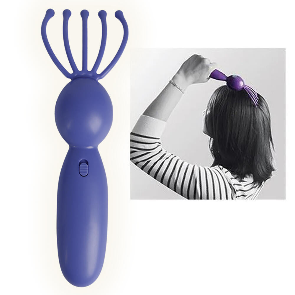 Masajeador capilar Rastrillo Eléctrico Con Vibración Para Cabeza, Cuero Cabelludo Y Cuerpo