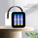 Mini Micrófono con Altavoz Bluetooth con Luz RGB