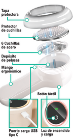 Quitapelusas eléctrico