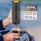 Cafetera Portátil 3 en 1 – Máquina de Café Espresso Compacta y Recargable para Cápsulas, Café Molido e Instantáneo