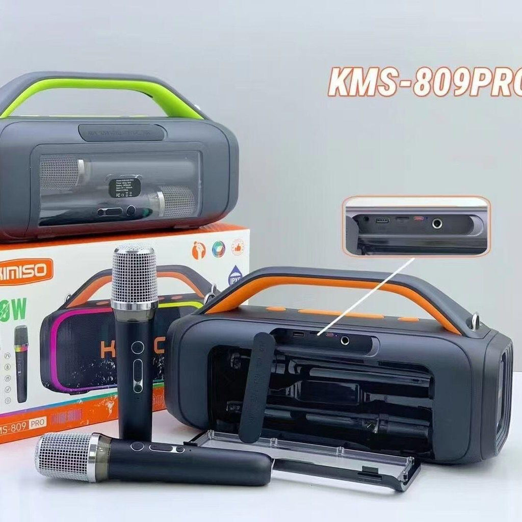 Altavoz Bluetooth 60W con 2 Micrófonos Integrados – Potencia y Diversión en Cada Fiesta